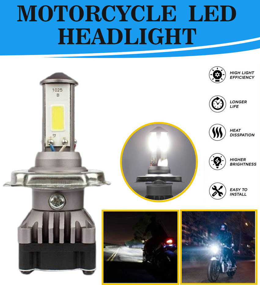 Flipkart SmartBuy Motorcycle LED Headlight Super Brightness Best Quality Headlight Motorbike LED for Hero Bajaj Suzuki TVS Kawasaki Honda Yamaha 12 V 40 W Price in India Buy Flipkart SmartBuy Motorcyc...