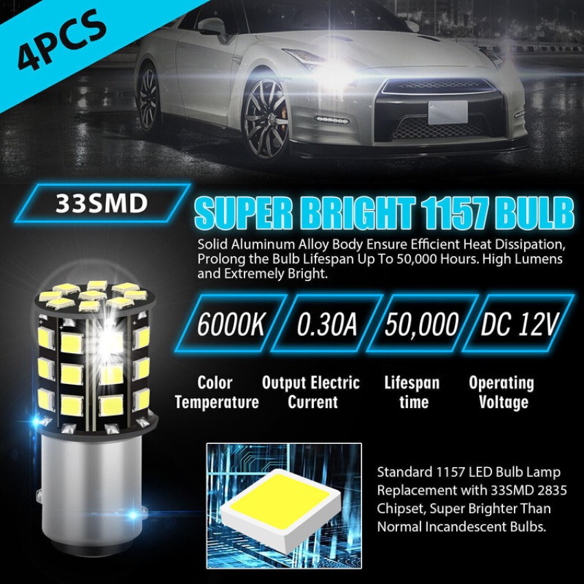 Buy 12V T10 LED PARKING LIGHT BULBS FOR CARS / SUPER BRIGHT / Pack