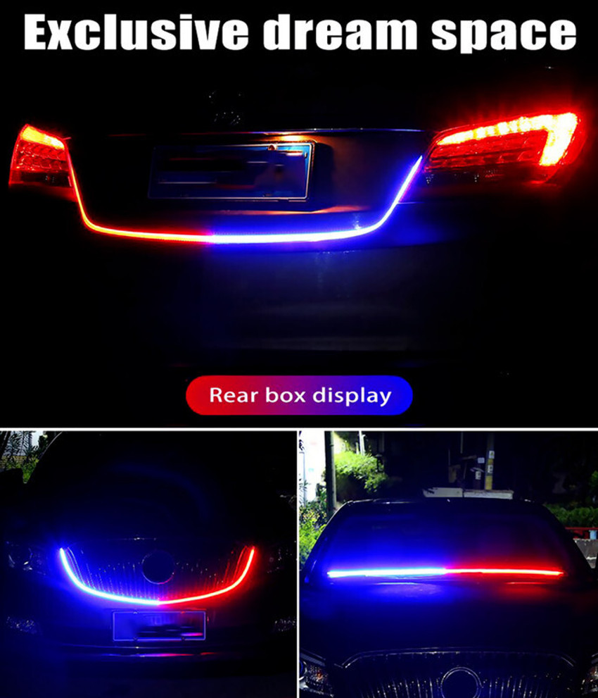 Flexible led top lights for cars