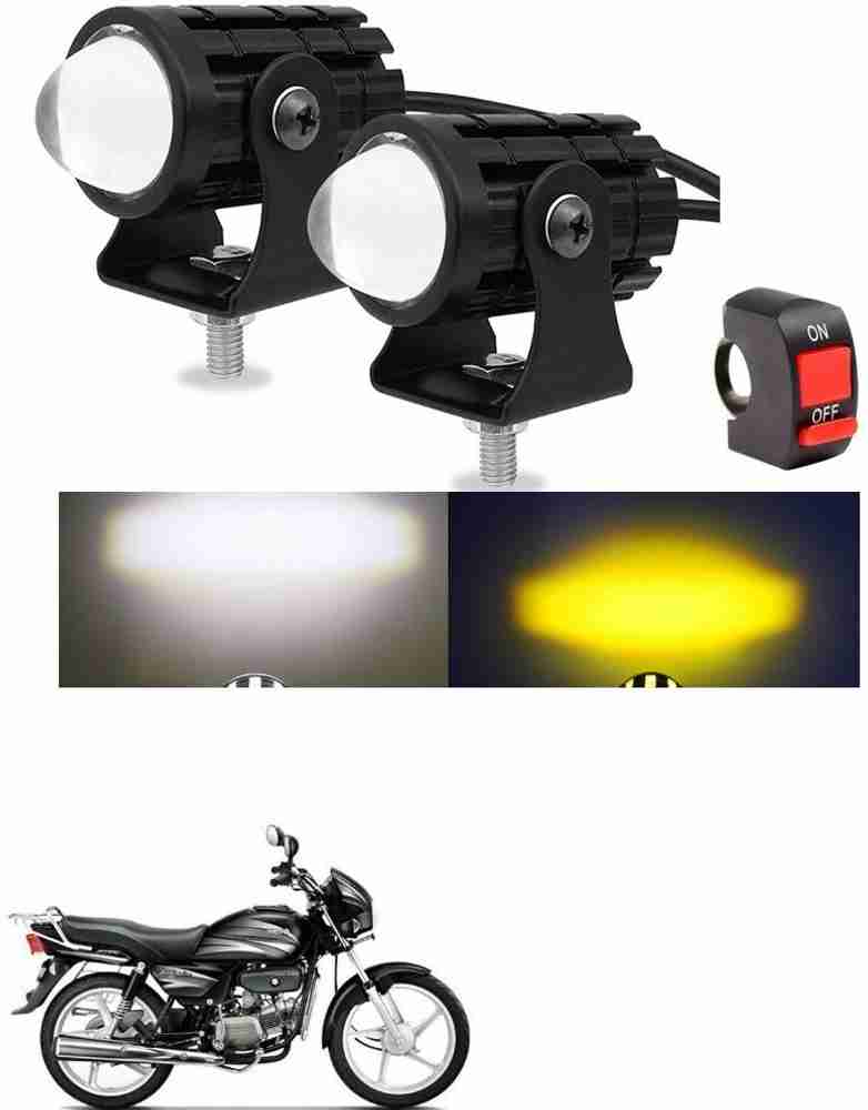 Znee Smart Motorcycle Fog Light Led White Yellow With Switch Hero