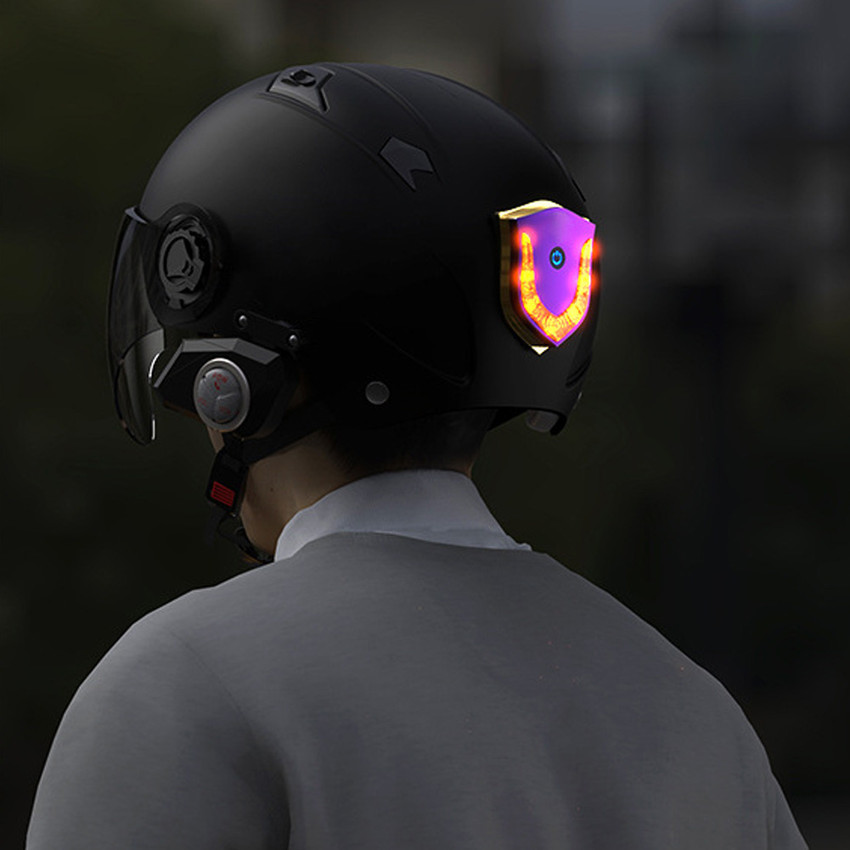 SRPHERE LED Motorcycle Helmet Light USB Rechargeable Cordless