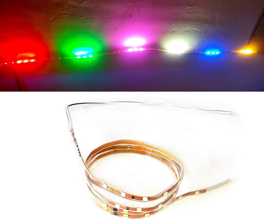 Steko 3 Piece 1 Meter DC 12V 54 Led Multicolor Changing Auto Running LED Light Strip Interior Light Car LED 12 V 1.5 W Price in India Buy Steko 3 Piece
