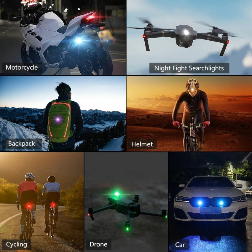 AUTO PEARL 7 Colors LED Aircraft Lights & USB Charging for all