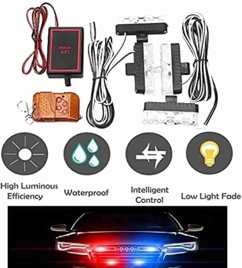 Blue strobe outlet lights for cars
