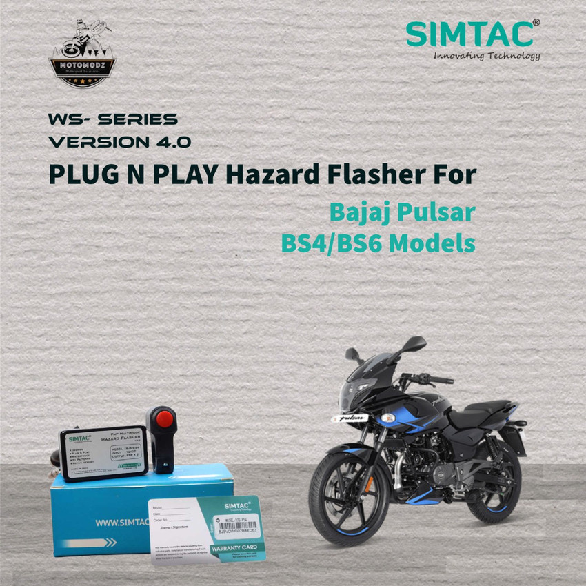 Moto Modz SIMTAC Hazard Flasher for Pulsar 135 150 180 200