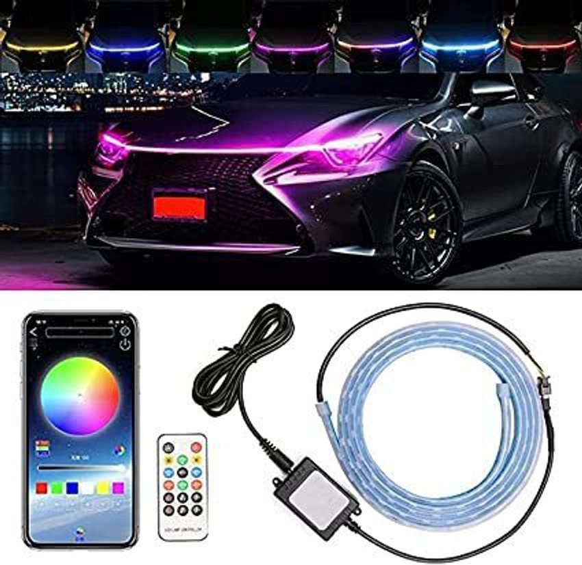Car bonnet led outlet lights