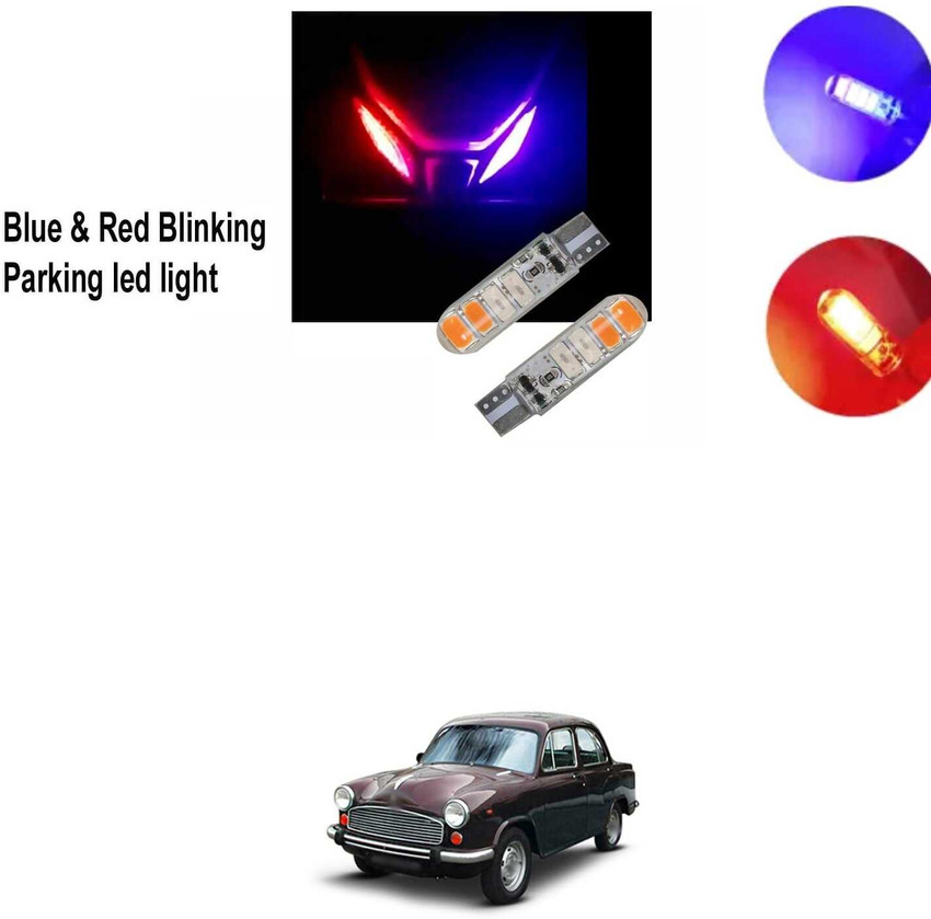 PRTEK T10 6 SMD Red Blue Flashing Style LED BULB for CAR X 67