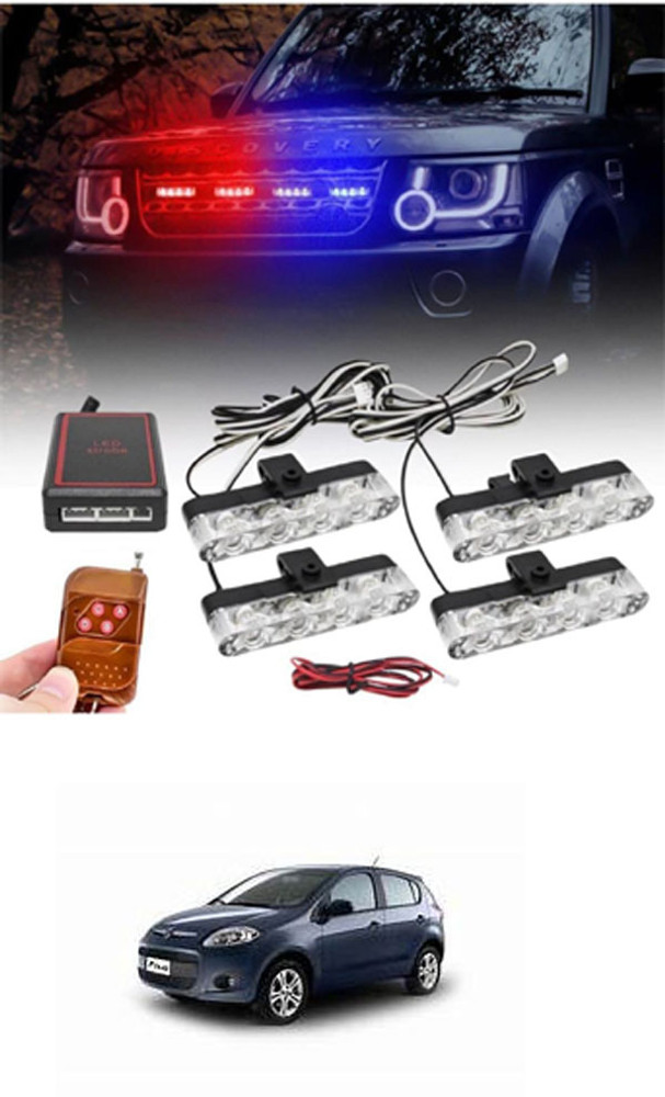 Police lights for store car front grill