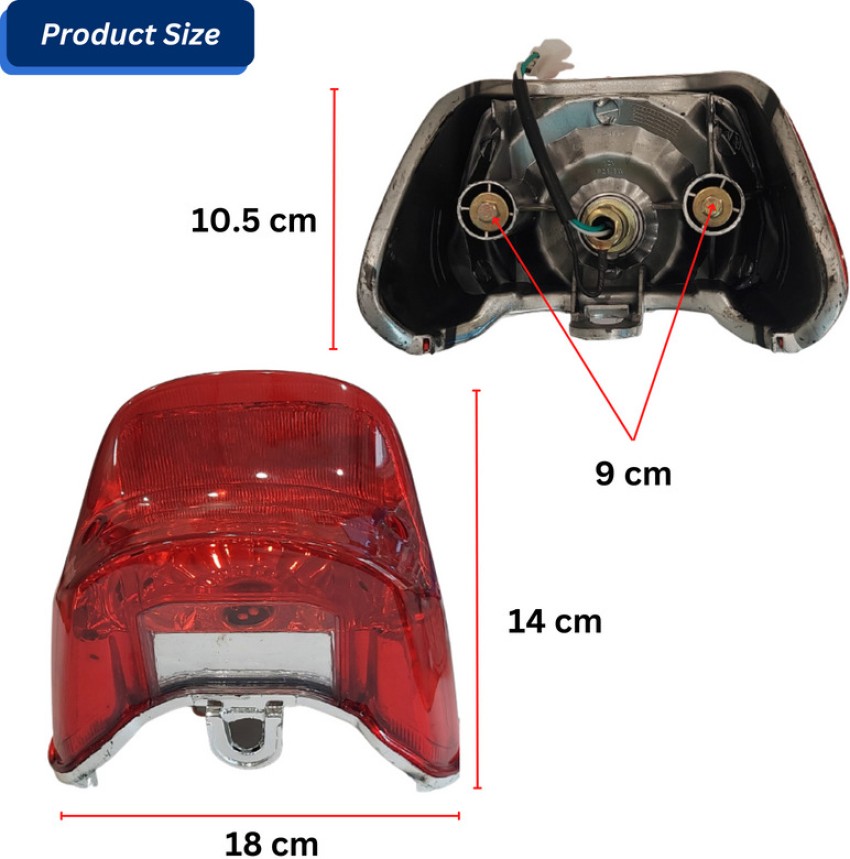 Hero honda cd deluxe store back light cover price