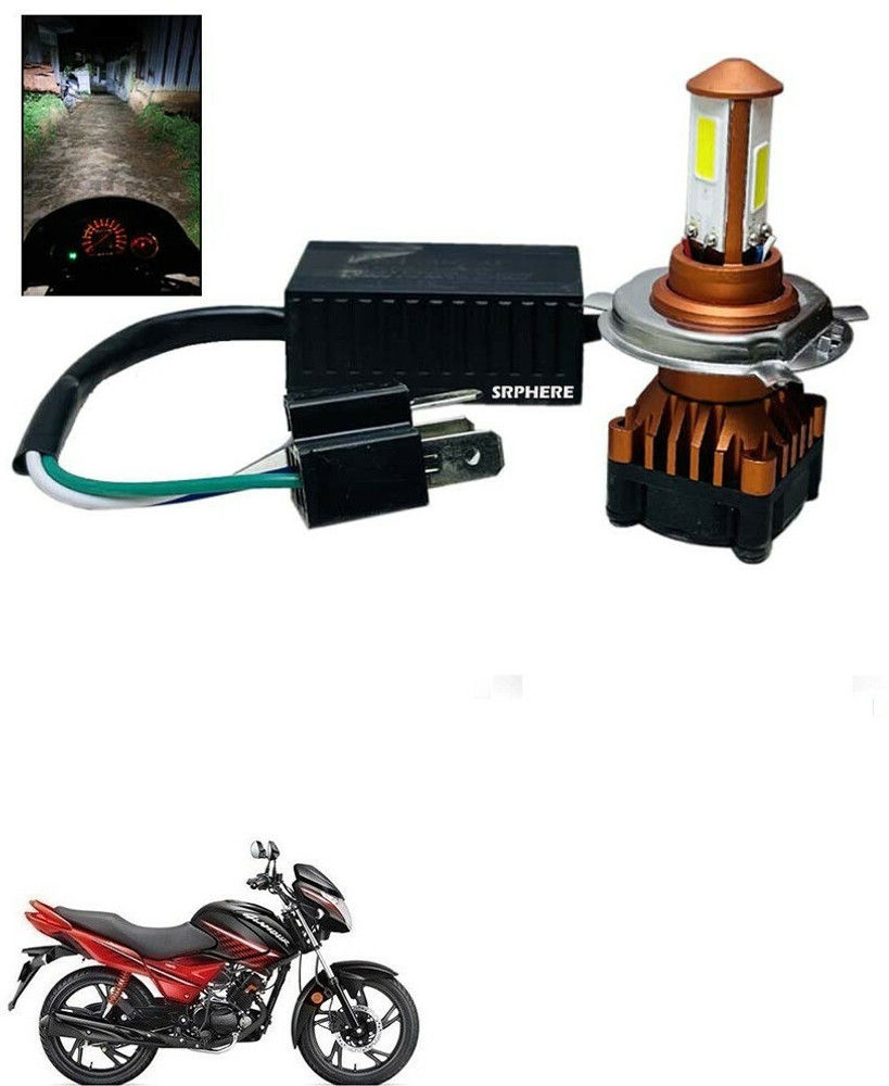 SRPHERE CYT LED Bike Headlight Bulb for Glamour Programmed FI Headlight Motorbike LED for Hero 12 V 35 W Price in India Buy SRPHERE CYT LED Bike Headlight Bulb for Glamour
