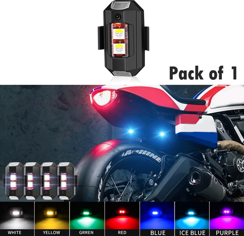 Vagary Motorcycle /Bike Aircraft LED Strobe Lights for Motorcycles, Drone  Flashing Strobe Lights, Anti-Collision Lighting