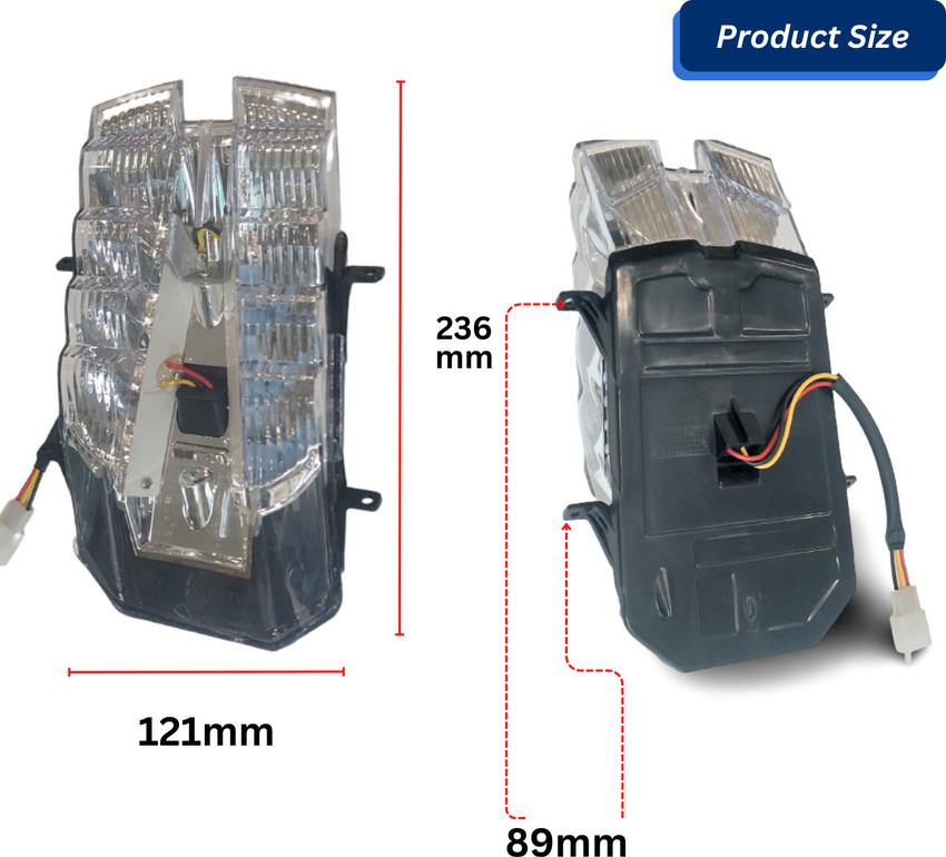 Apsmotiv Tai Tail Light for Bajaj Pulsar 150 UG 3 Pulsar 180 Pulsar 220F Break light Tail Light Motorbike Halogen for Bajaj 12 V 5 W Price in India Buy