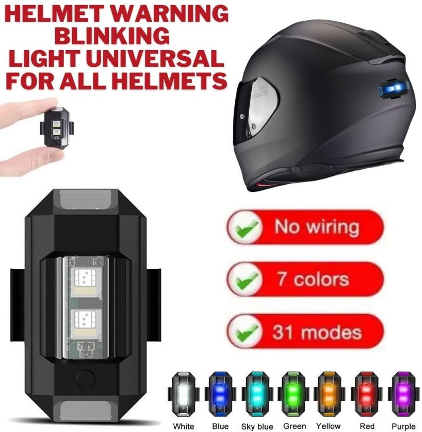 Helmet shop blinking light