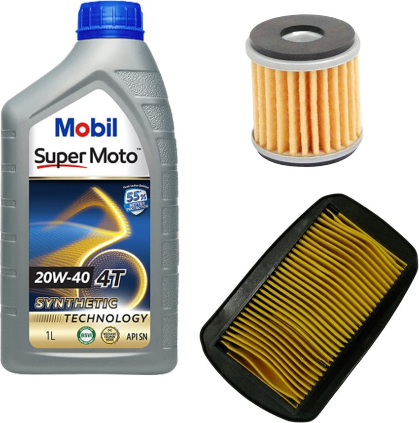 MOBIL 20W40 Engine Oil Oil Filter Air Filter for Yamaha R15