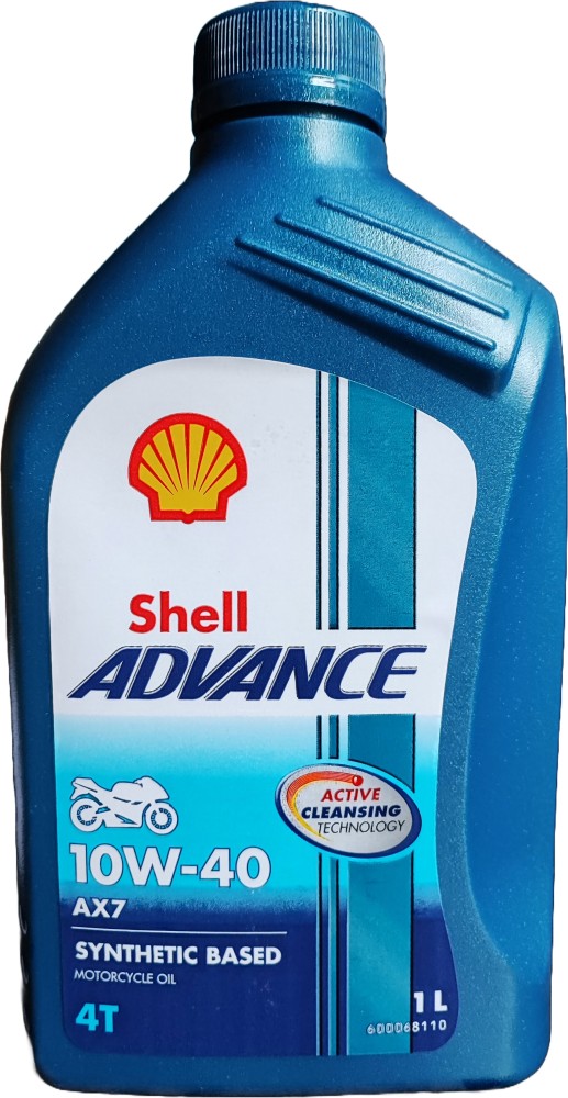 Shell Advance 4T AX7 API SN, JASO MA2 10W40 Synthetic Blend Engine Oil  Price in India Buy Shell Advance 4T AX7 API SN, JASO MA2 10W40 Synthetic  Blend Engine Oil online