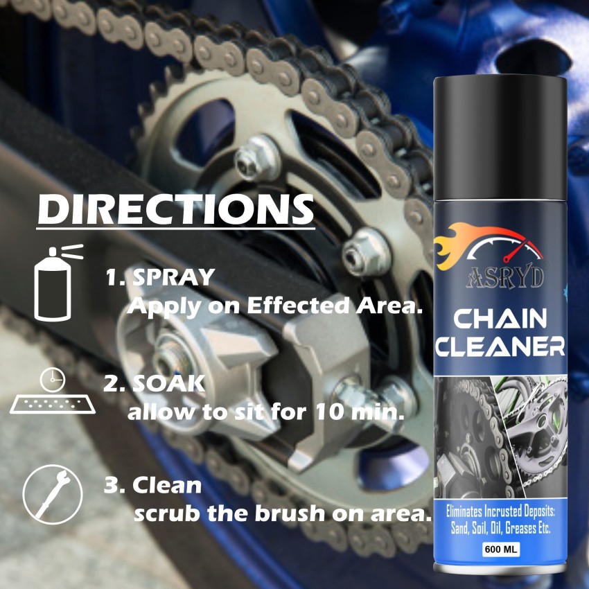 ASRYD Chain Lube Synthetic+Chain Cleaner+Bike Shiner With Brush