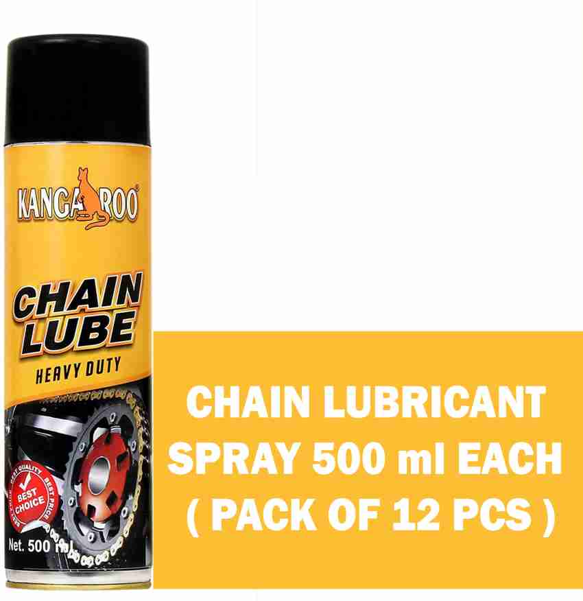 KANGAROO BIKE CHAIN LUBRICANT SPRAY 500 ML EACH (PACK OF 12) Chain Oil  Price in India - Buy KANGAROO BIKE CHAIN LUBRICANT SPRAY 500 ML EACH (PACK  OF 12) Chain Oil online at