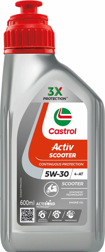 Castrol Activ SCOOTER 5W-30 4-AT (600ML) Full-Synthetic Engine Oil Price in  India - Buy Castrol Activ SCOOTER 5W-30 4-AT (600ML) Full-Synthetic Engine  Oil online at