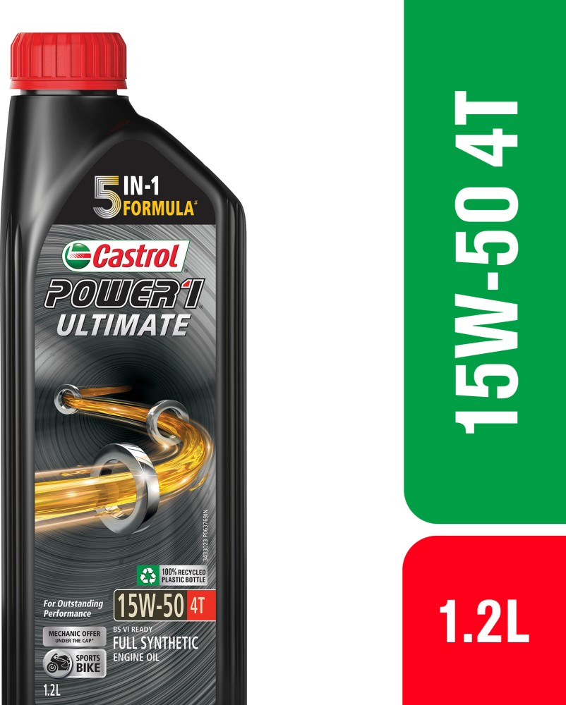 Castrol Power1 Ultimate 15W-50 4T for Sports Bike Super Saver Combo  Full-Synthetic Engine Oil Price in India - Buy Castrol Power1 Ultimate 15W-50  4T for Sports Bike Super Saver Combo Full-Synthetic Engine