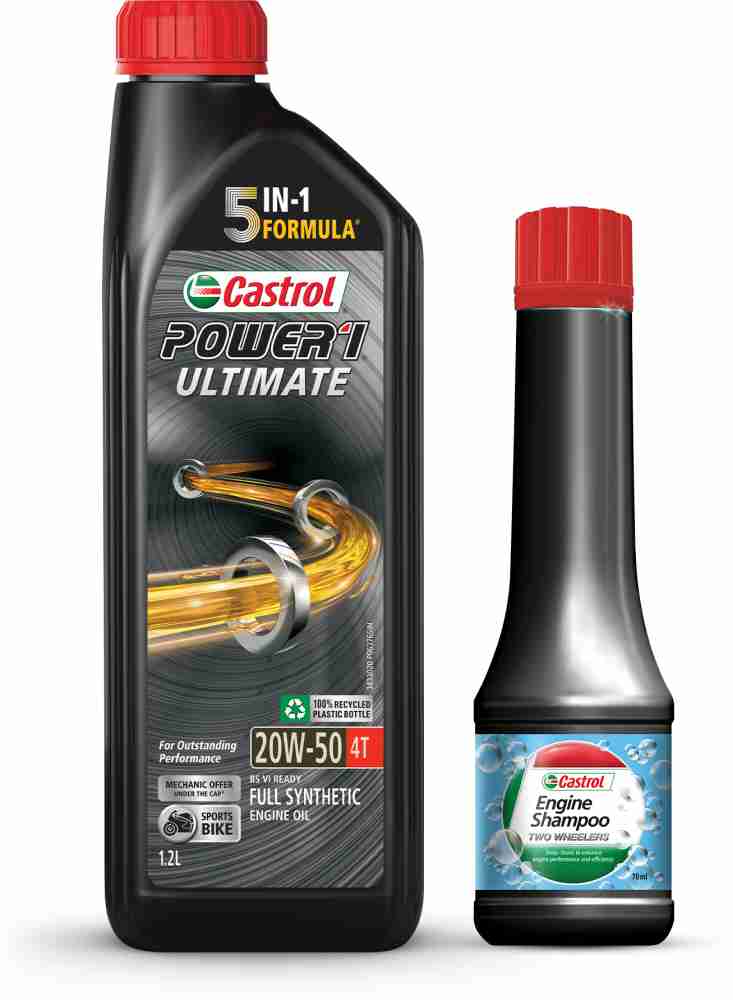 4 LT CASTROL POWER 1 RACING 4T 10W40 100% SYNTHETIC ENGINE OIL
