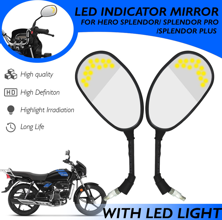 Hero splendor pro mirror price hot sale