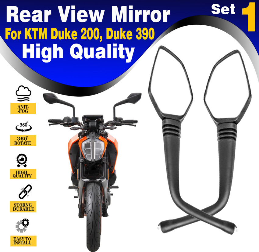 ASRYD Manual Rear View Mirror For KTM Duke 200 Duke 390 Price in India Buy ASRYD Manual Rear View Mirror For KTM Duke 200 Duke 390 online at Flipkart