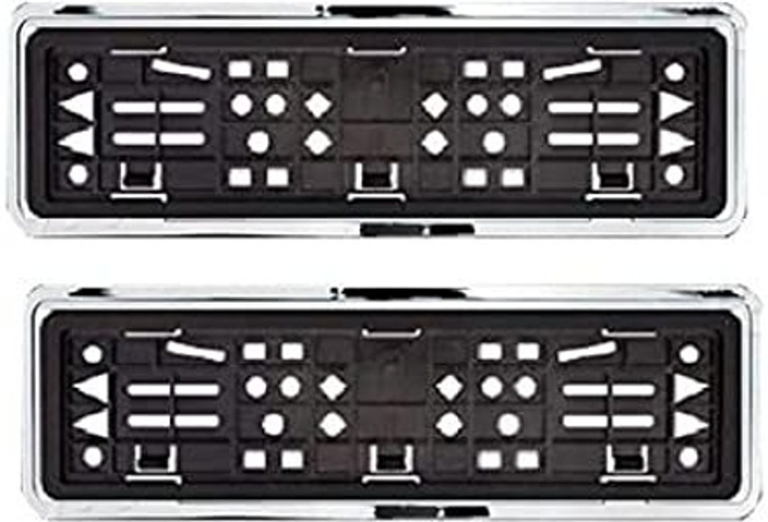After cars Number Plate Chrome Frame Front Rear for Nissan