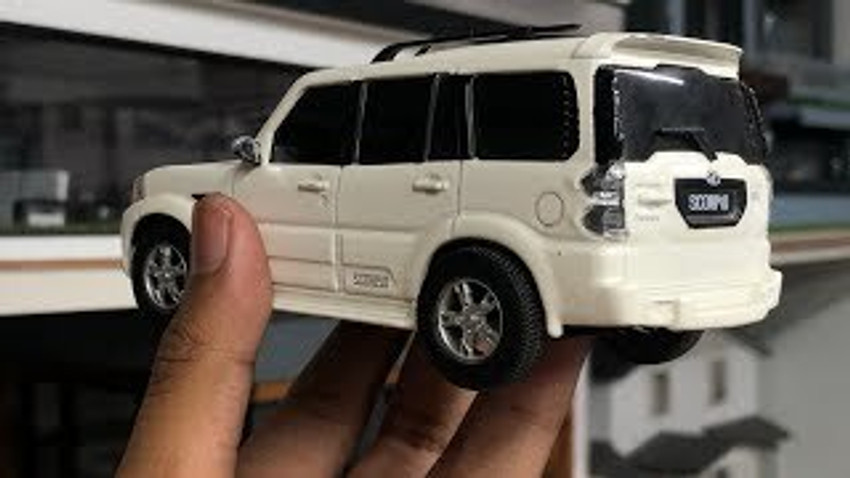 shreee Kids Pull Back Action Mahindra Scorpio Miniature Toy Car