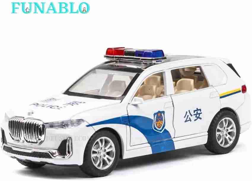 Metal police car toy shop