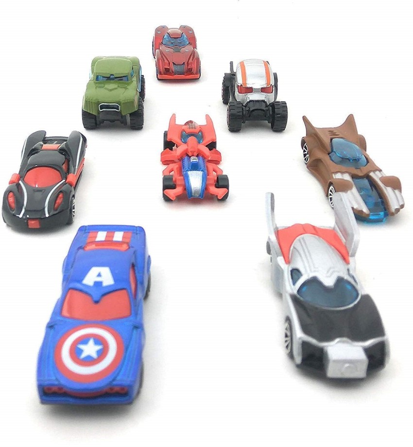 Skstore Cars Push and Go Toys Car Marvel Avengers Theme Die cast