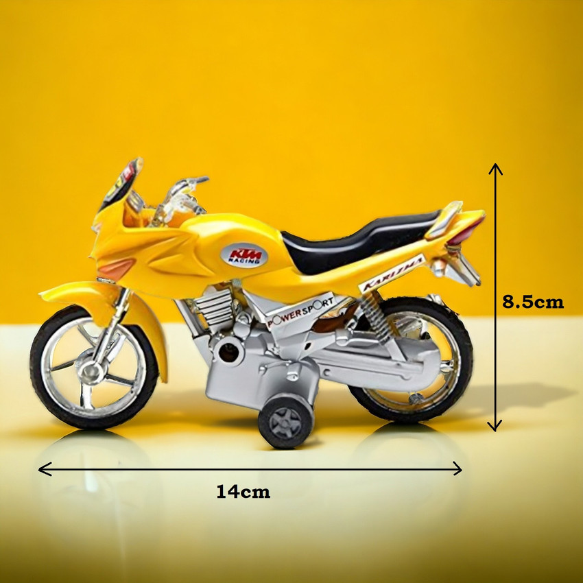 Yellow bike action outlet