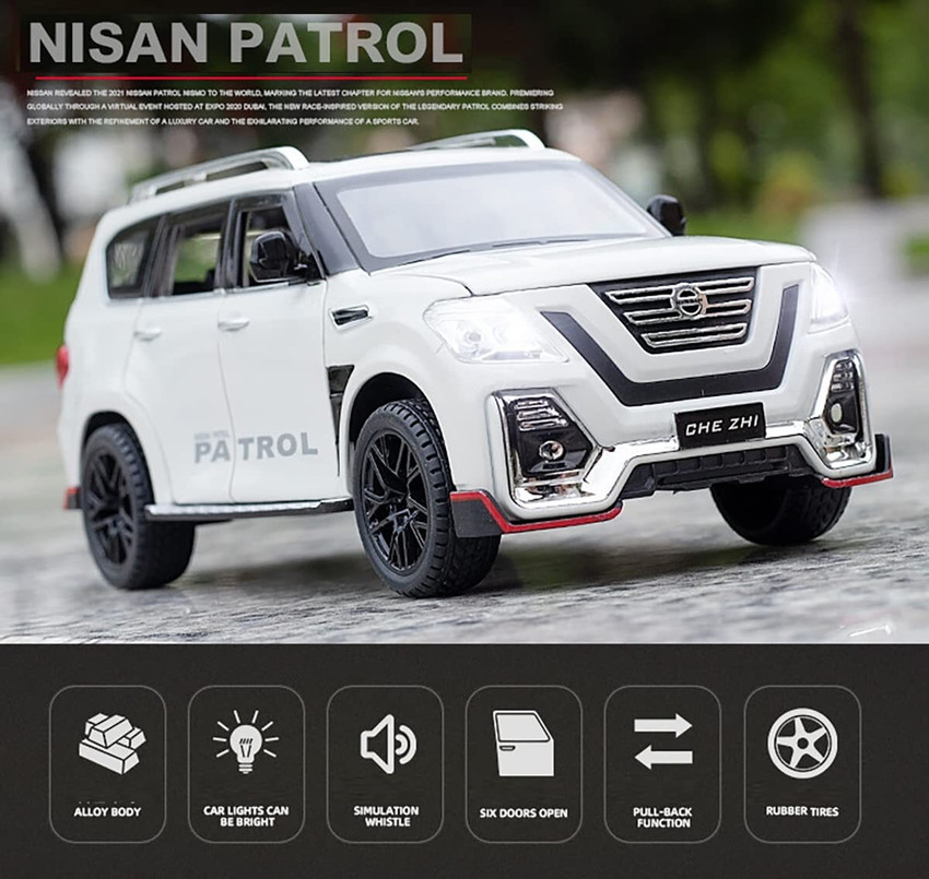 Magicwand 1 24 Scale Die Cast NISSAN Patrol Large with 6 Openable Doors 1 24 Scale Die Cast NISSAN Patrol Large with 6 Openable Doors shop for Magicwand products in India. Flipkart