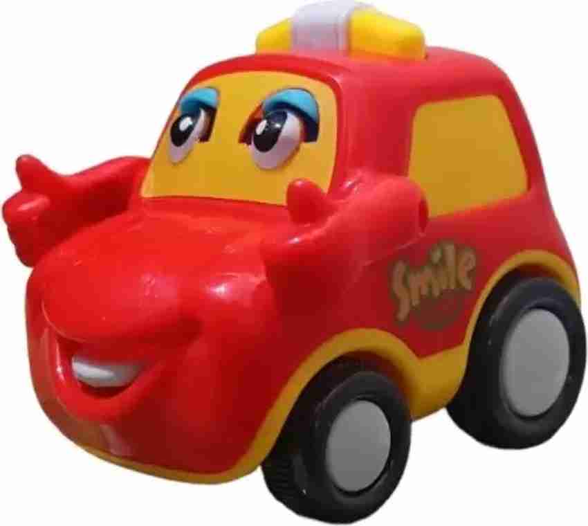 SATSA Smile car Toy Push Go Car Toy for Kids Play Gift Multi