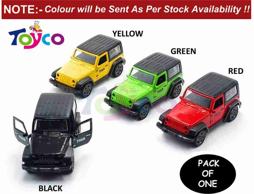 Toyco 1 32 Scale Alloy Diecast Metal Thar Jeep Toy for Kids Open Door Pull Back 1 32 Scale Alloy Diecast Metal Thar Jeep Toy for Kids Open Door