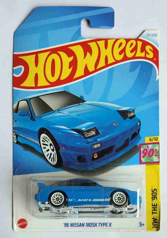 HOT WHEELS HW THE 90S 6/10 96 NISSAN 180SX TYPE X TOY CAR