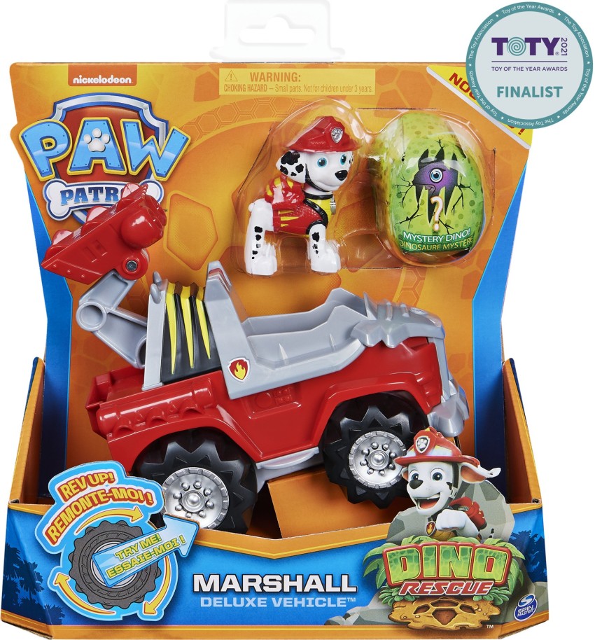 Paw Patrol Dino Rescue Marshall’s Deluxe Rev Up Vehicle