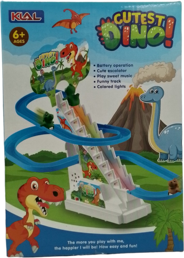  Dino Slide Toy, Dinosaur Climbing Slide Toy