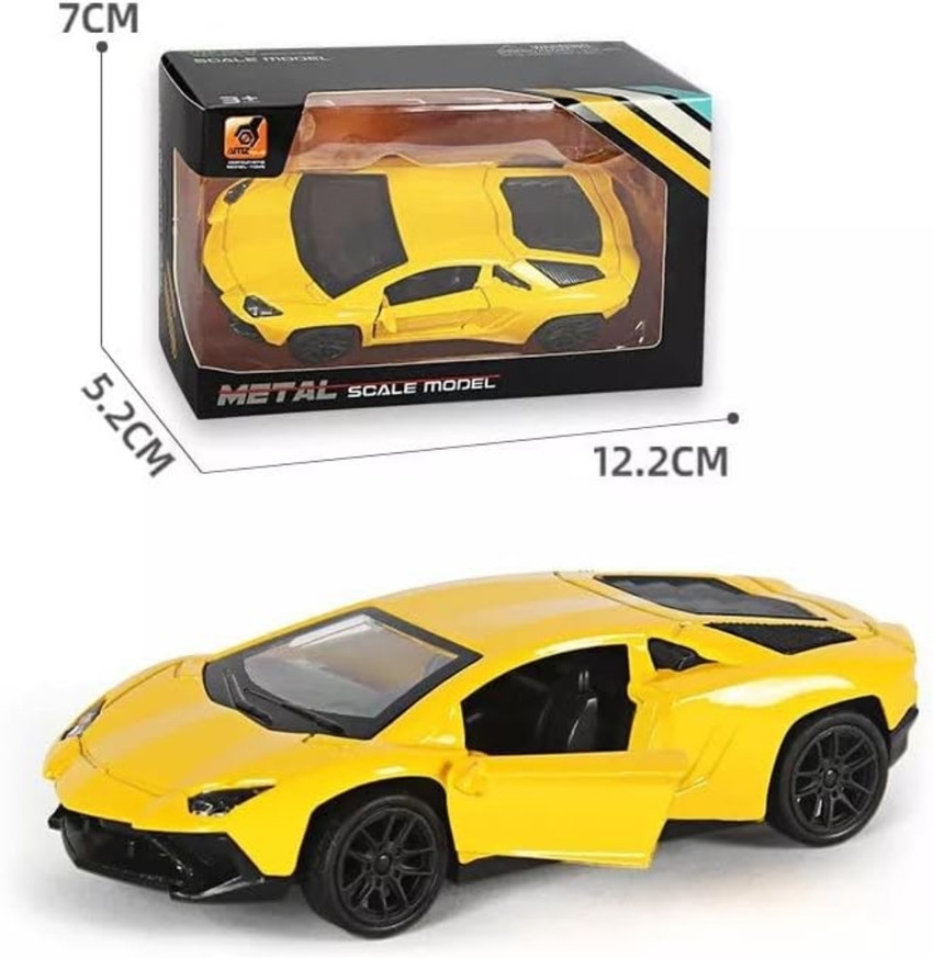 jezz Alloy Metal Sports Car Lamborghini Aventador with open door