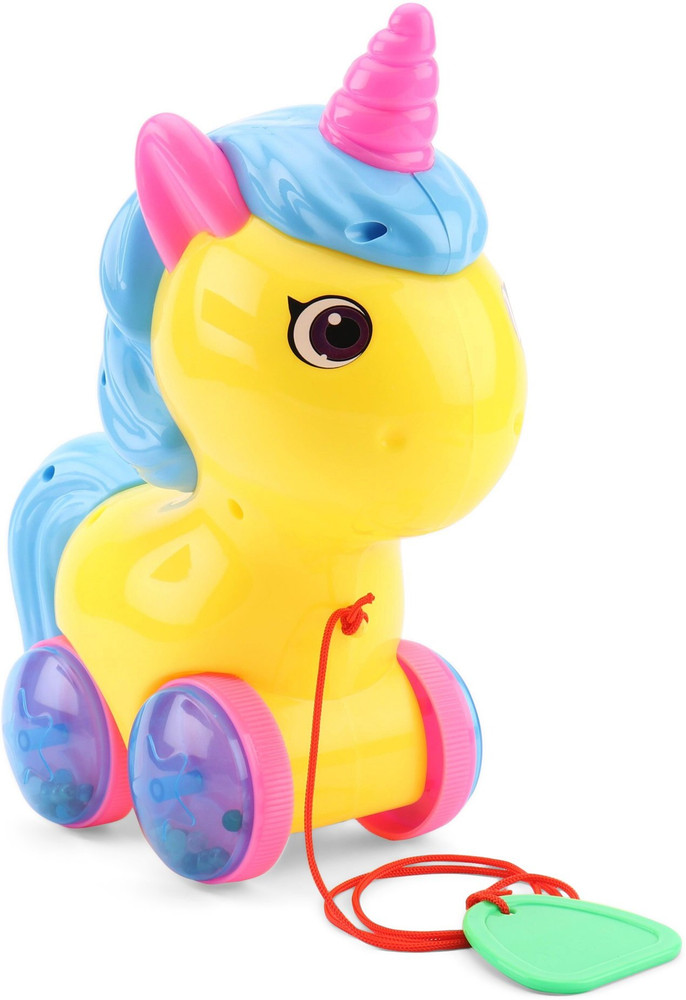 Unicorn Pull Along Toy For Kids . shop for zokato products in India
