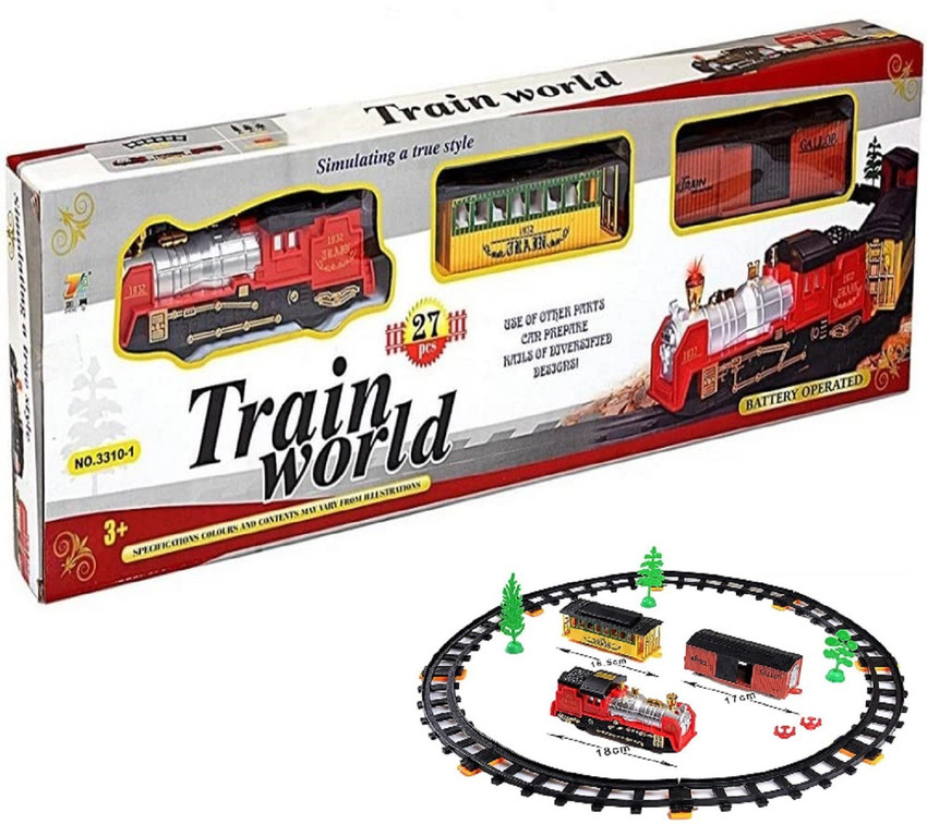 KTRS Battery Operated High Speed World Train Toy for Kids Set