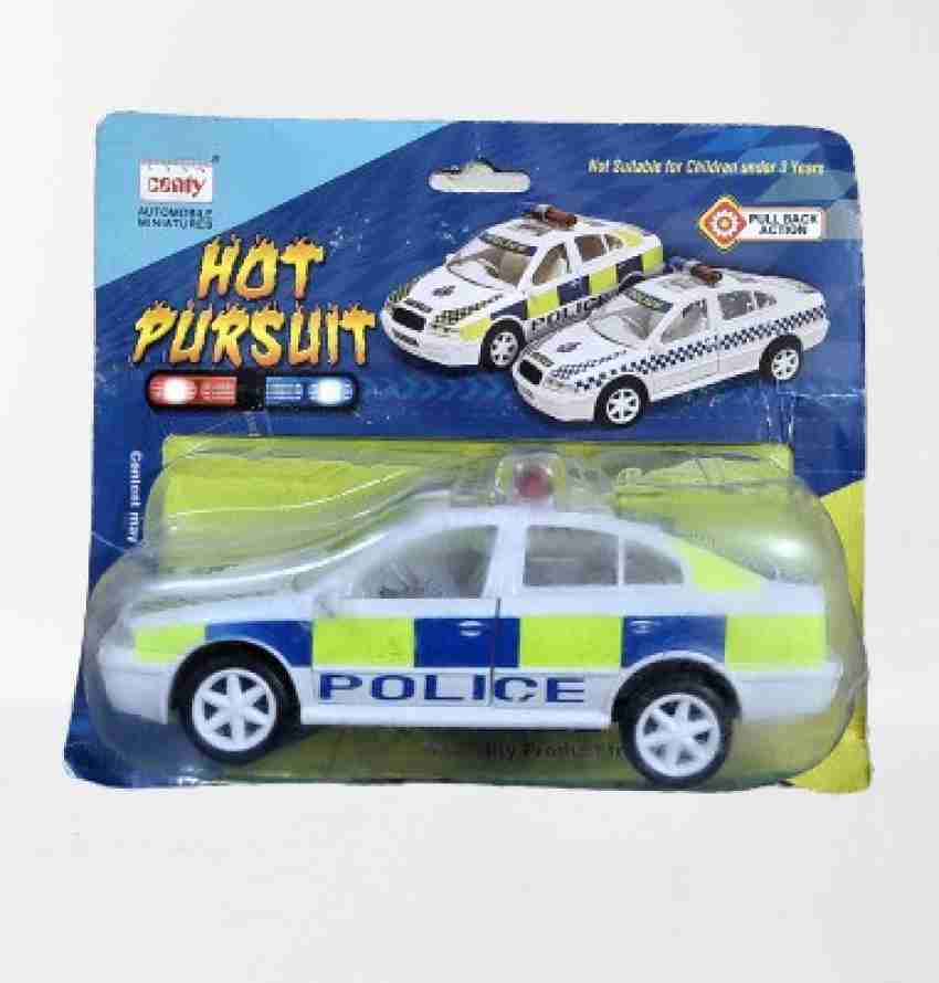 Silver Police Car Toy Pursuit Rescue Model Toys With Sound And