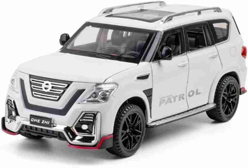 DEUSON ECOM 1 24 Diecast Metal Model Car Nissan Patrol Toy Cars For Kids Sound and Light 1 24 Diecast Metal Model Car Nissan Patrol Toy Cars For Kids Sound and Light
