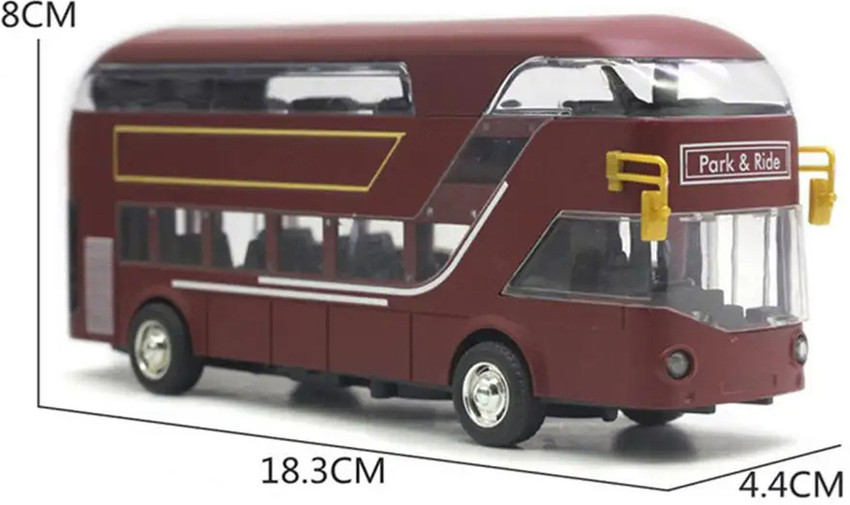 Diecast double decker bus discount