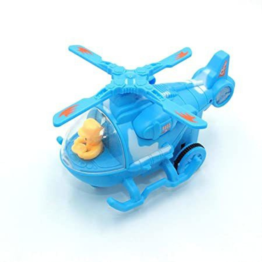 Toy helicopter fan outlet
