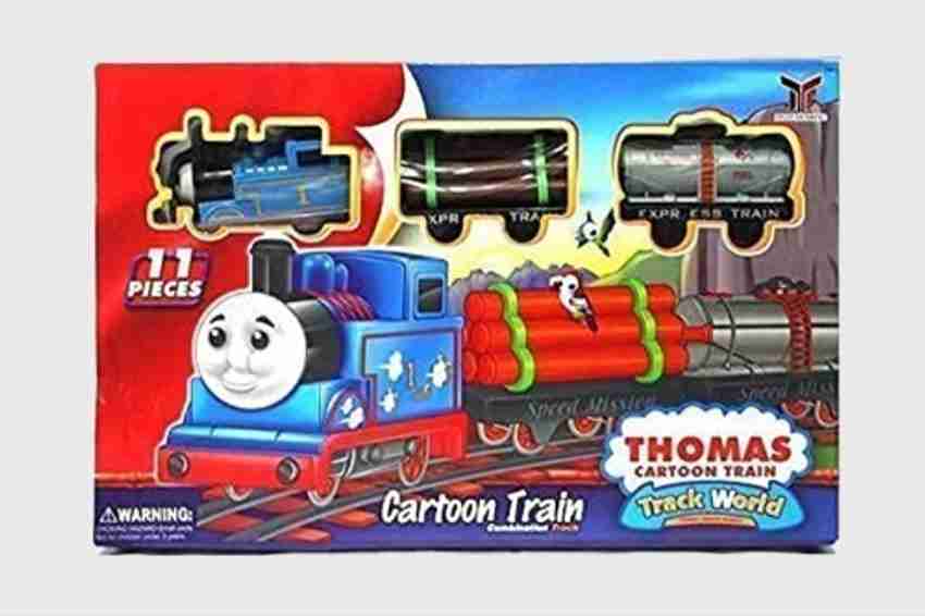 D S Mega Mall Cartoon Series Colorful Toy Train for Kids Battery