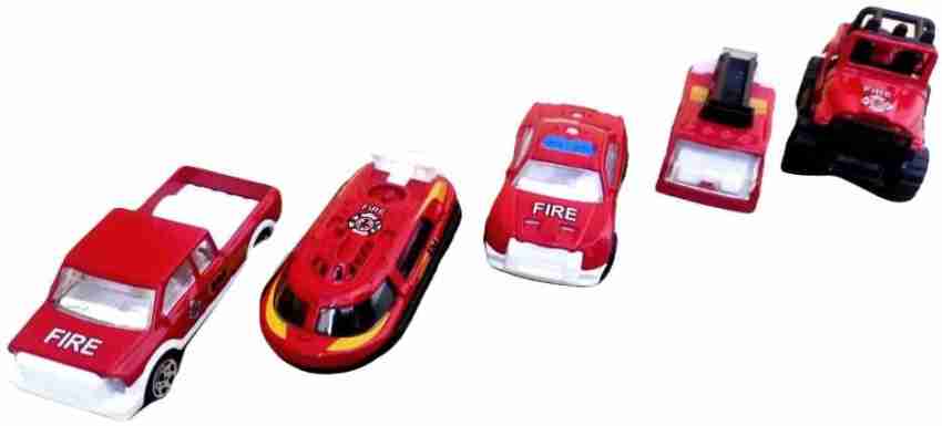 SharvilSons Metal Diecast Car Toy- Set of 5 Pcs - 1:64 Scale (Fire