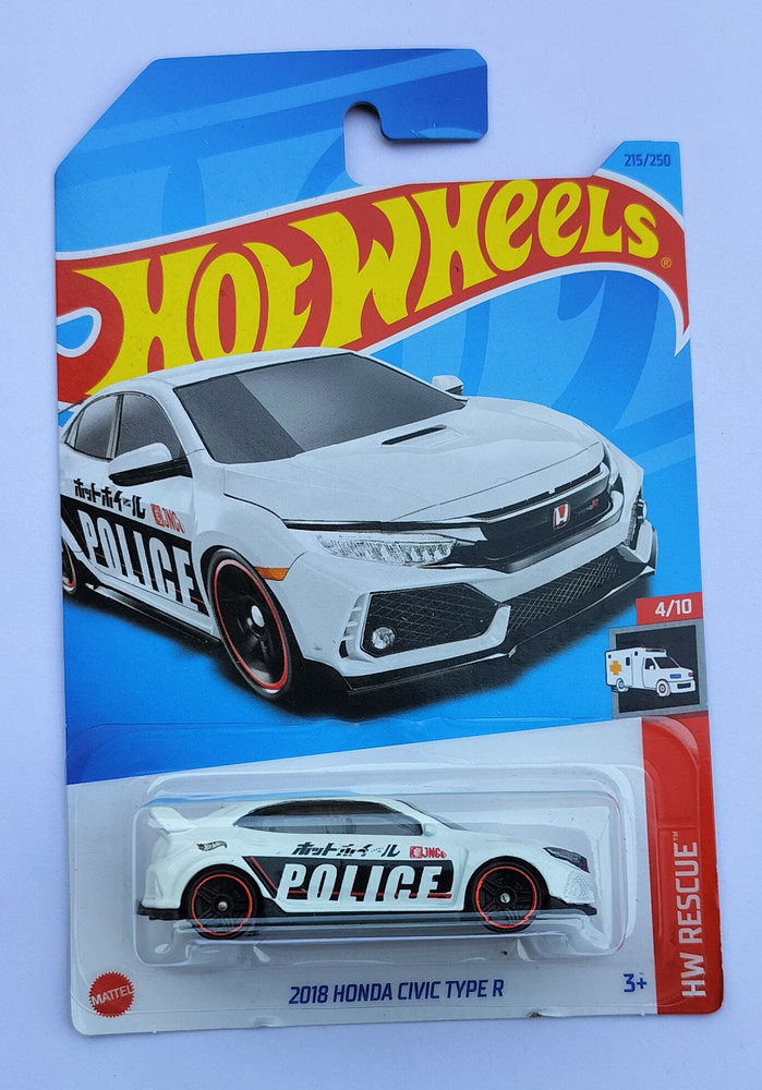 HOT WHEELS HW RESCUE 4 10 2018 HONDA CIVIC TYPE R 2023 EDITION