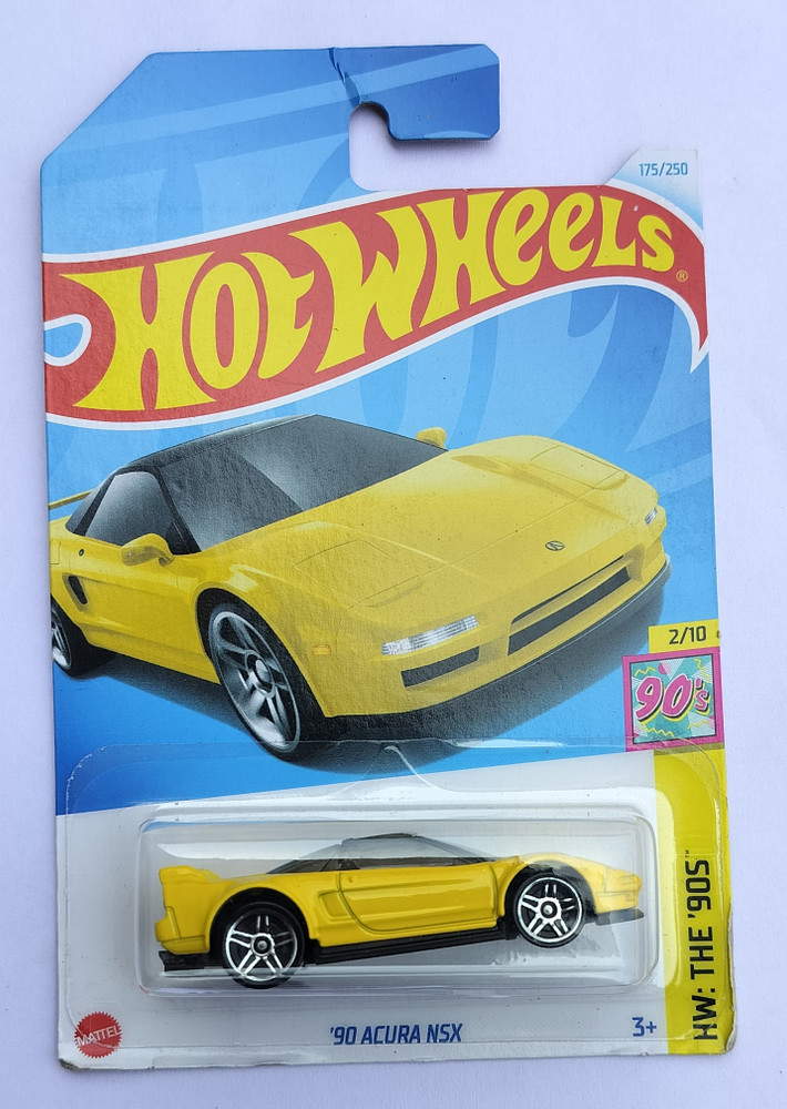 HOT WHEELS HW THE 90S 2/10 90 ACURA NSX TOY CAR - HW THE 90S