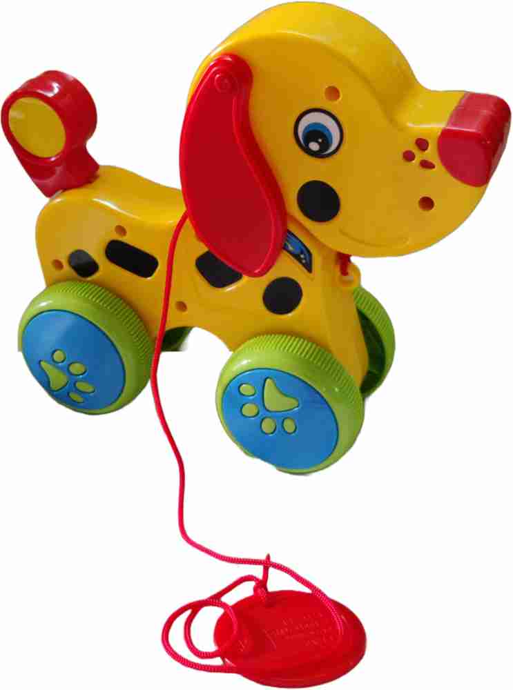 vworld Pull Along Dog Toy for Kids with Floppy Ears and Pulled Along Toy Dog for Kids Pull Along Dog Toy for Kids with Floppy Ears and Pulled Along Toy Dog