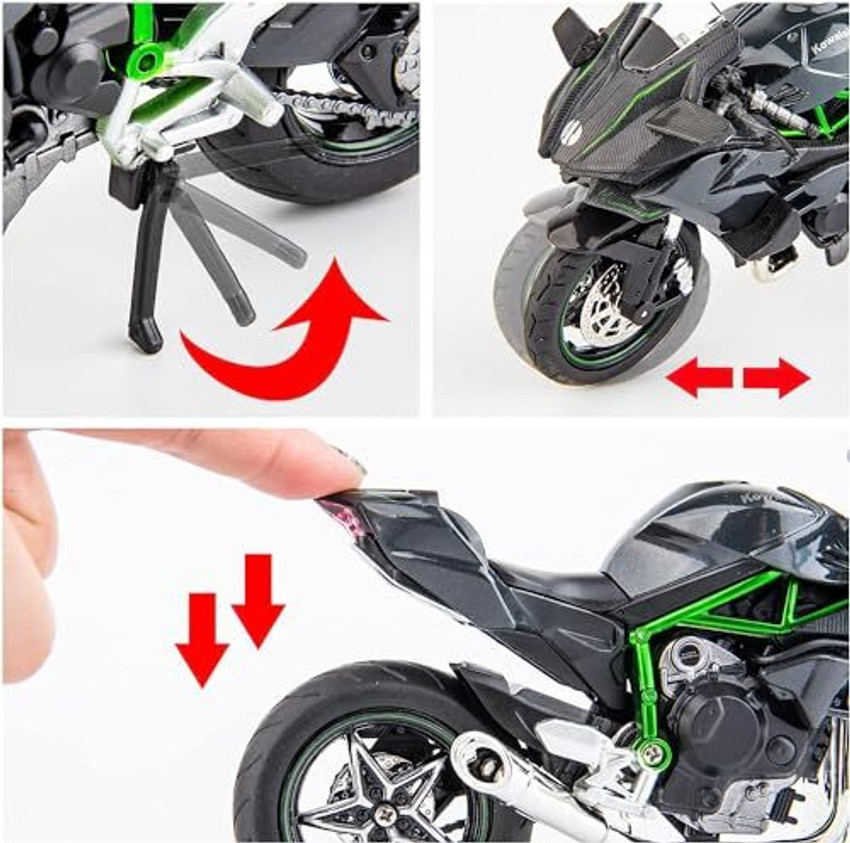 Bestie Toys 1:9 Scale Diecast Motorcycle Model Toys Kawasaki